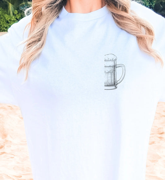 Party Shirt Bierkrug — Pegel halten (Customizable) Cincerely Yours