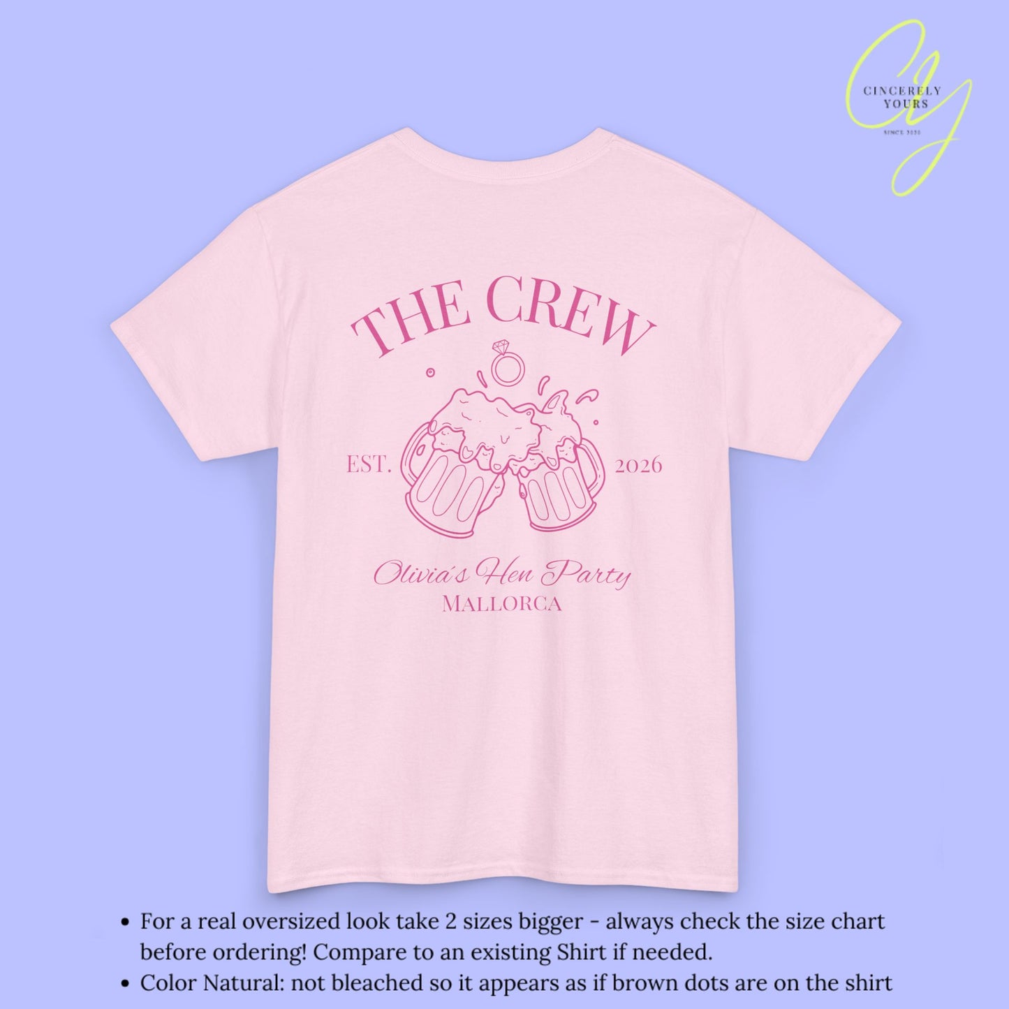 Old Money Bachelorette Shirt — Bierkrug Verlobungsring Hen Party Crew Shirt JGA Backprint only (Customizable)
