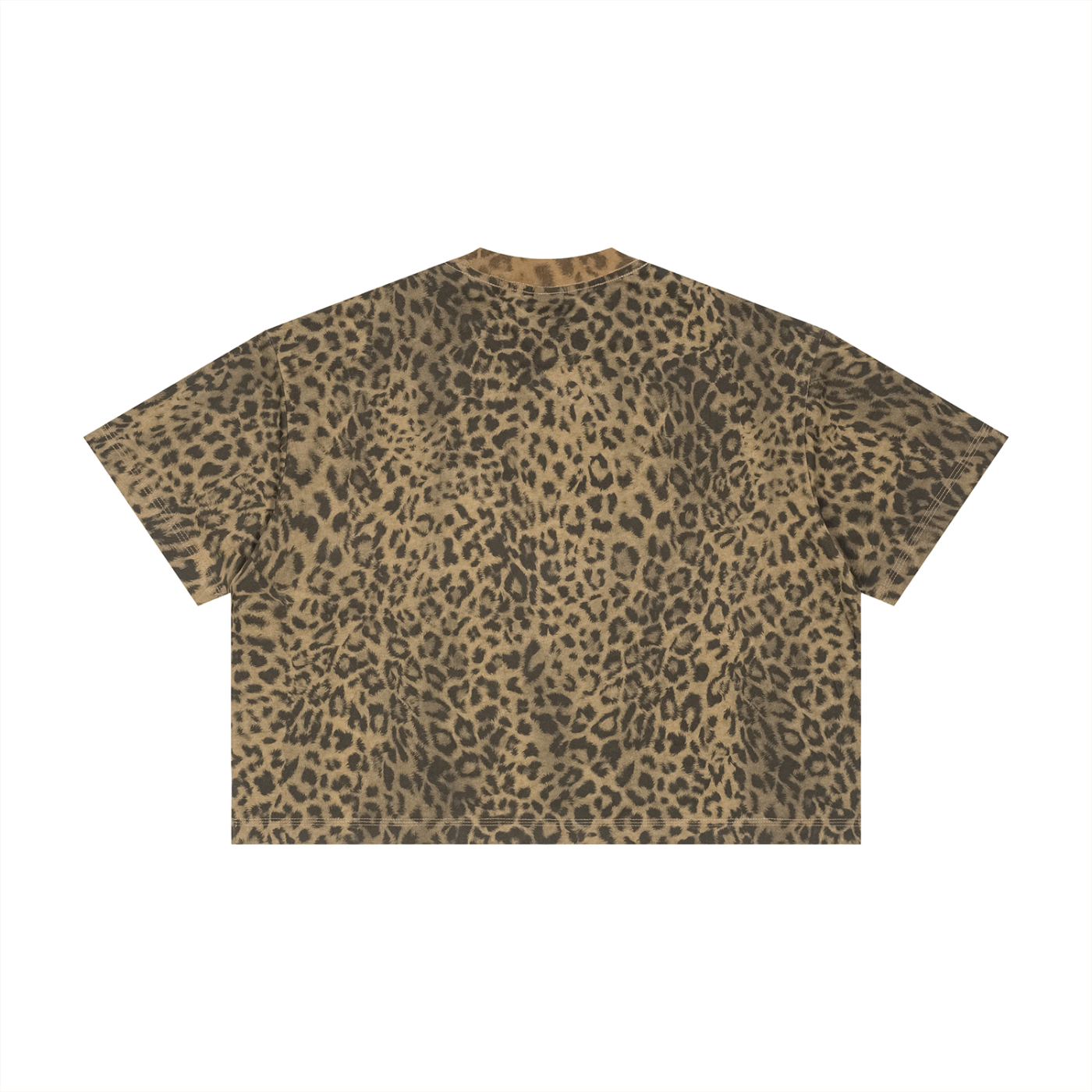Mallemaus Shirt Malle Maus - The Situation Is Drunkenness-Inducing Unisex Leopard Print Boxy T-Shirt