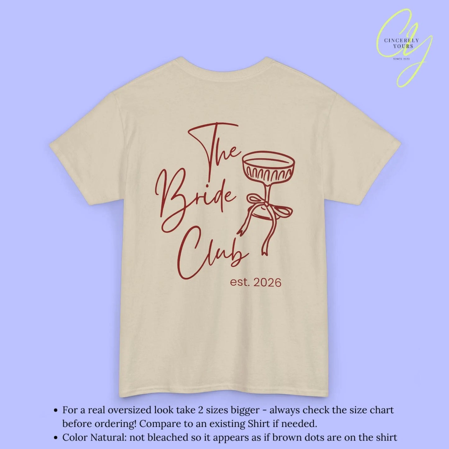 Coquette Bachelorette Party Tee — Custom Text The Bride Club Crew - Cincerely Yours