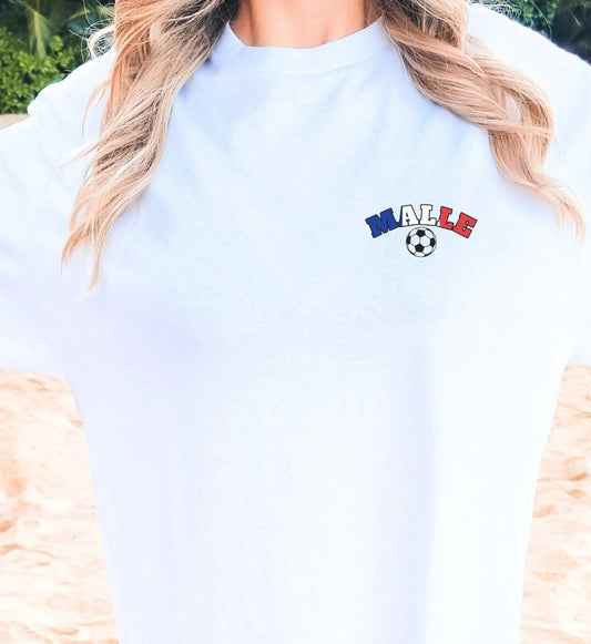 Malle Fussball Shirt — Frankreich Flagge Bierkrug (Personalisierbar) - Cincerely Yours