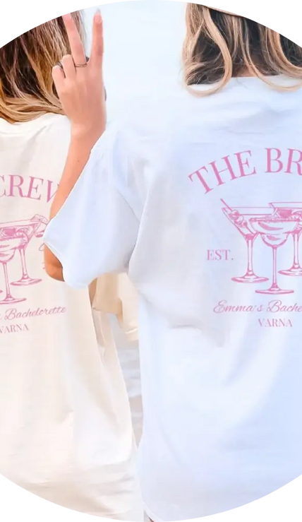 Bachelorette Shirt Hen Party Clothing the bride cocktails crew shirt