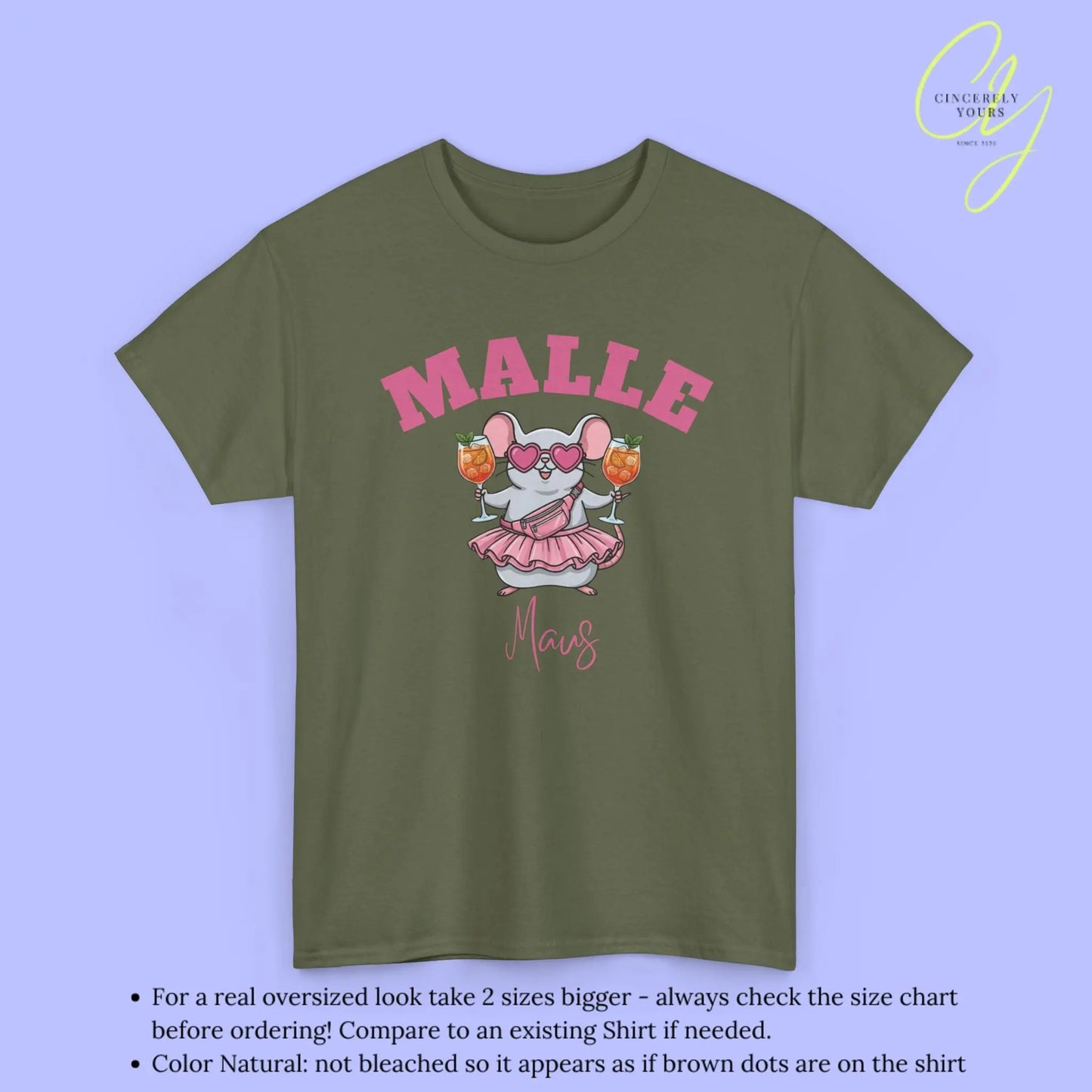 Malle Party Shirt — Malle Party Maus Spritz Bauchtasche Cincerely Yours