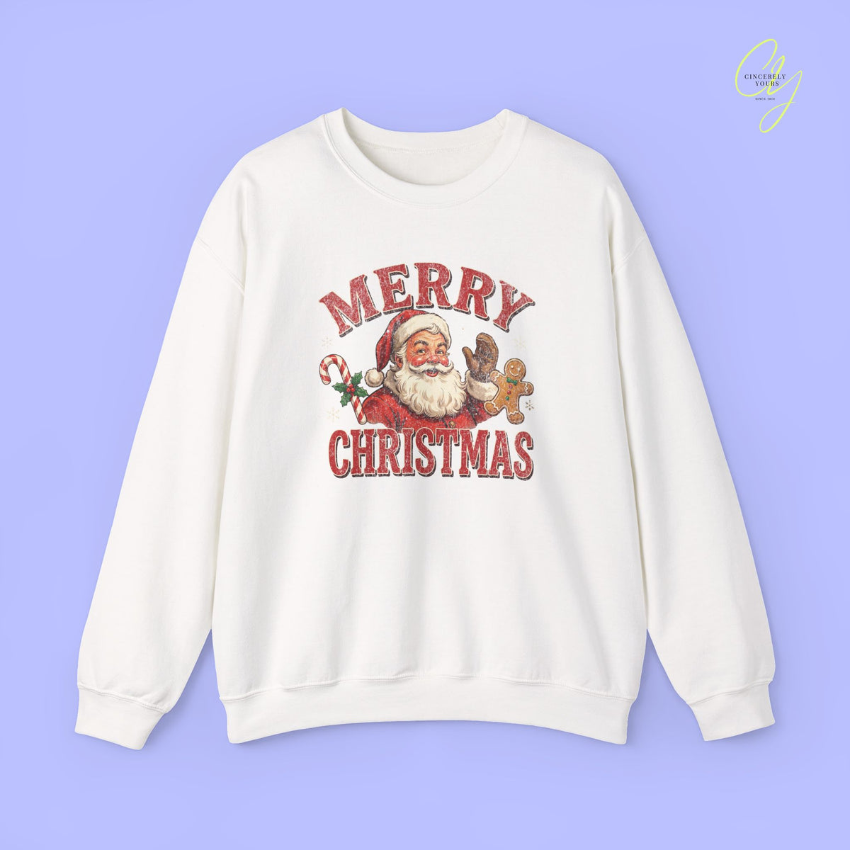 Christmas Sweatshirt | Merry Christmas retro Santa