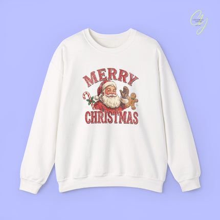 Christmas Sweatshirt | Merry Christmas retro Santa