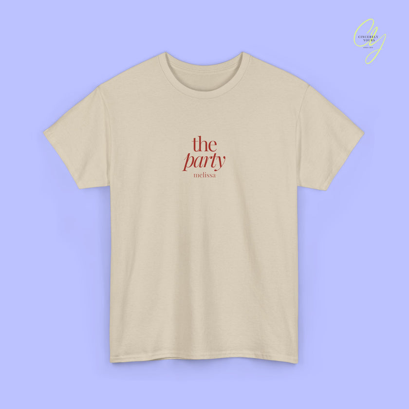 JGA Shirt Damen | The Party  Old Money Bachelorette Shirt minimal (customizable)