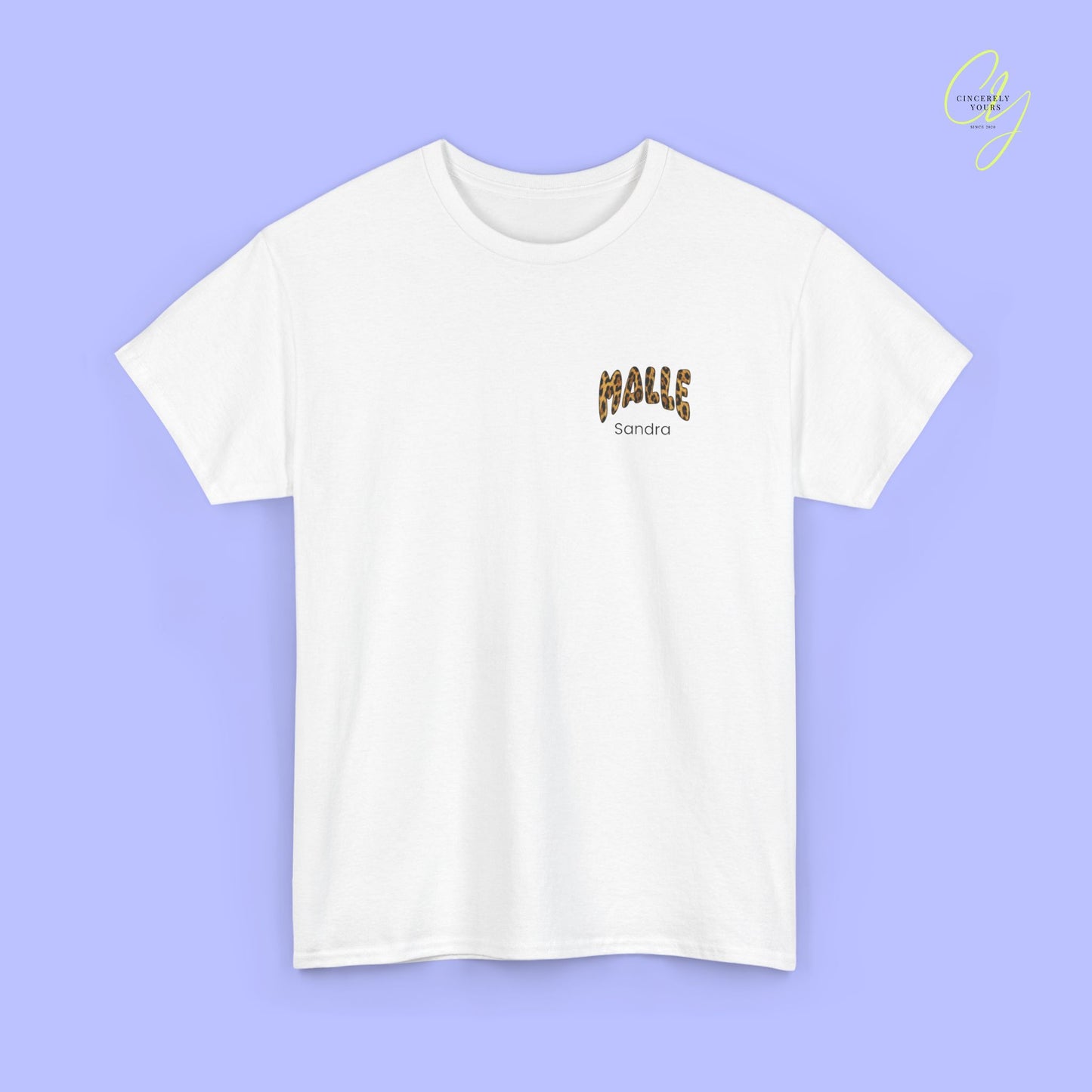 Mallemaus Shirt  —  Malle Maus T-Shirt Leopard backprint(Customizable)