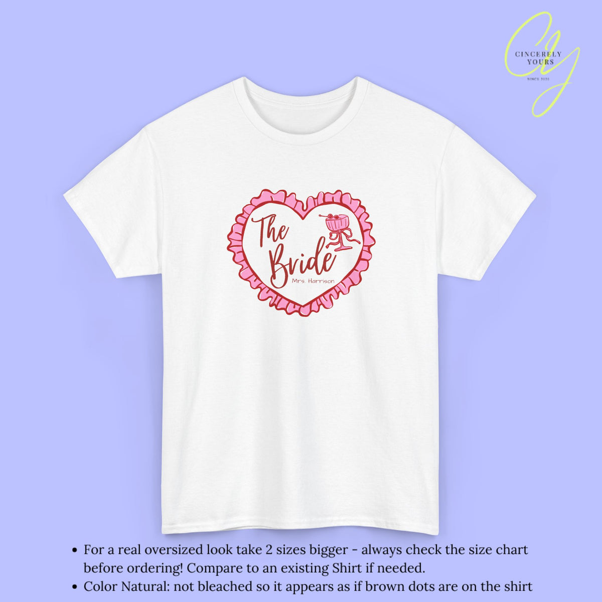 Bride Shirt | The Bride coquette heart