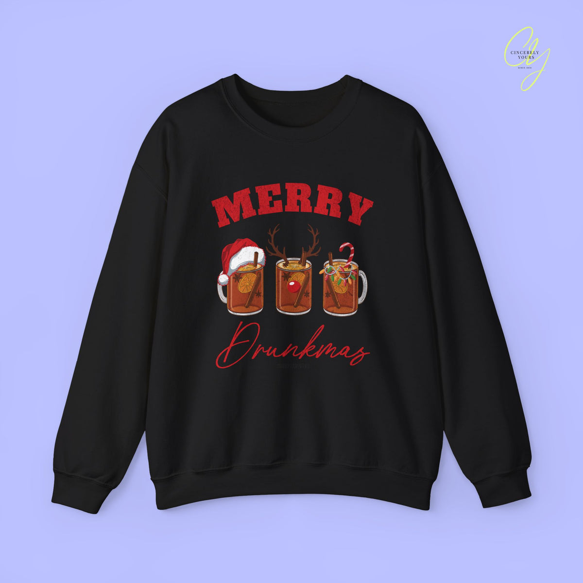 Christmas Sweatshirt | Merry Drunkmas Mulled Wine