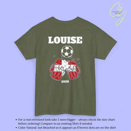 Personaliserter Name Fussball Shirt — Schweiz Flagge Bierkrug (Personalisierbar) Cincerely Yours