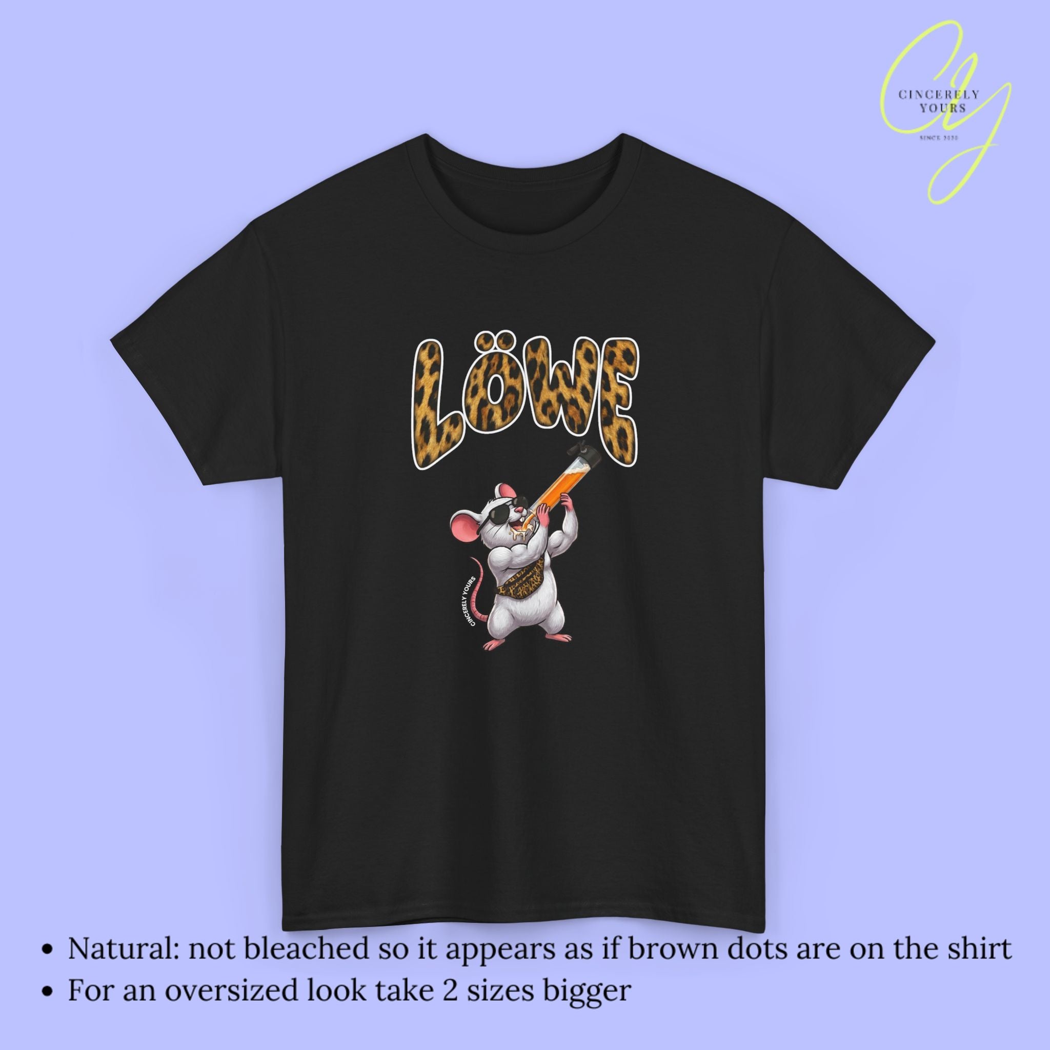 Mallemaus Shirt Malle Maus Löwe - Muskel Maus Bauchtasche Säule