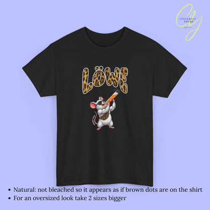 Mallemaus Shirt Malle Maus Löwe - Muskel Maus Bauchtasche Säule