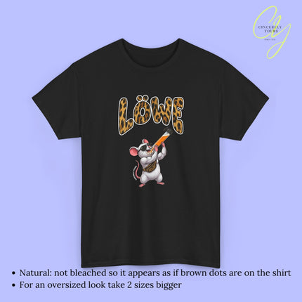 Mallemaus Shirt Malle Maus Löwe - Muskel Maus Bauchtasche Säule