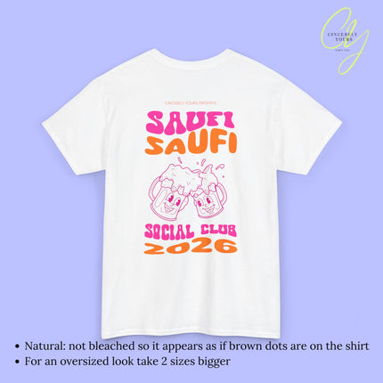 Saufi Saufi Social Club Bierkrug - Malle Shirt Backprint