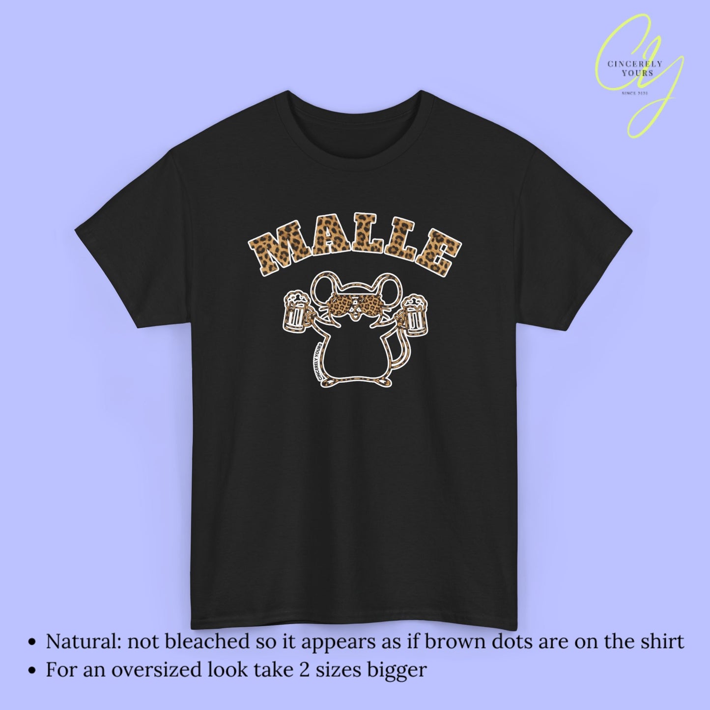 Mallemaus Shirt Malle - Malle Maus Leoparden Bierkrug 2026