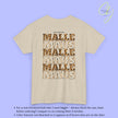 Mallemaus Shirt — Malle Maus Schriftzug Leopard Backprint Malle Shirt (Customizable)