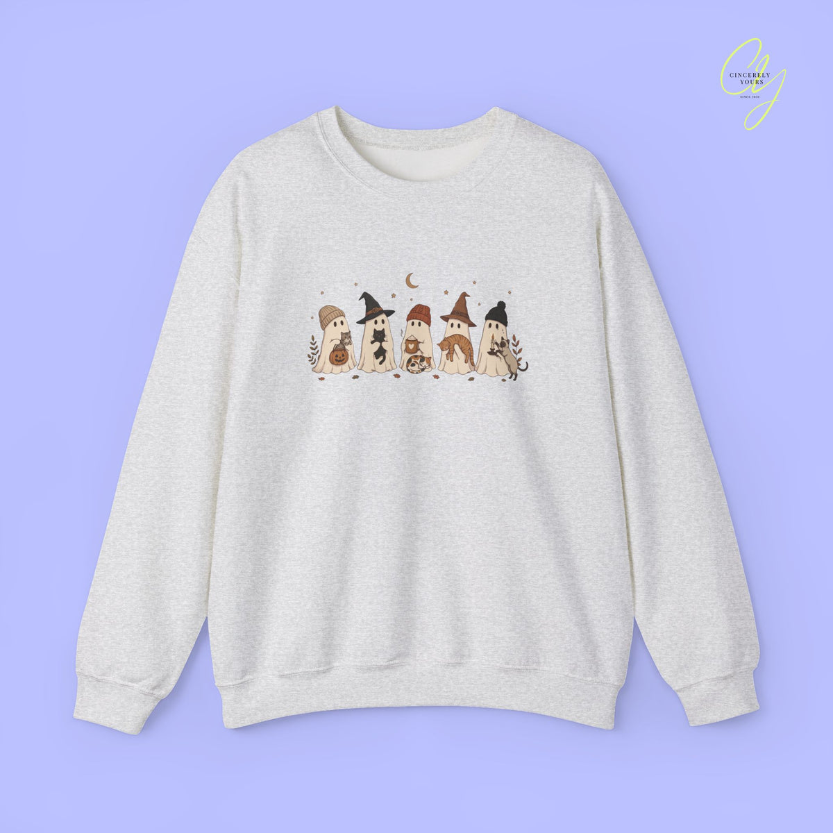 Katzen-Sweatshirt | Geister und Katzen