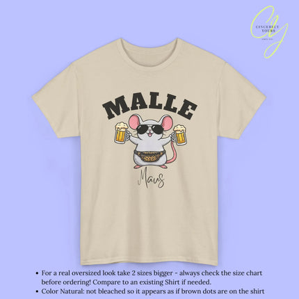 Malle Party Shirt — Malle Maus Bierkrug Bauchtasche Cincerely Yours