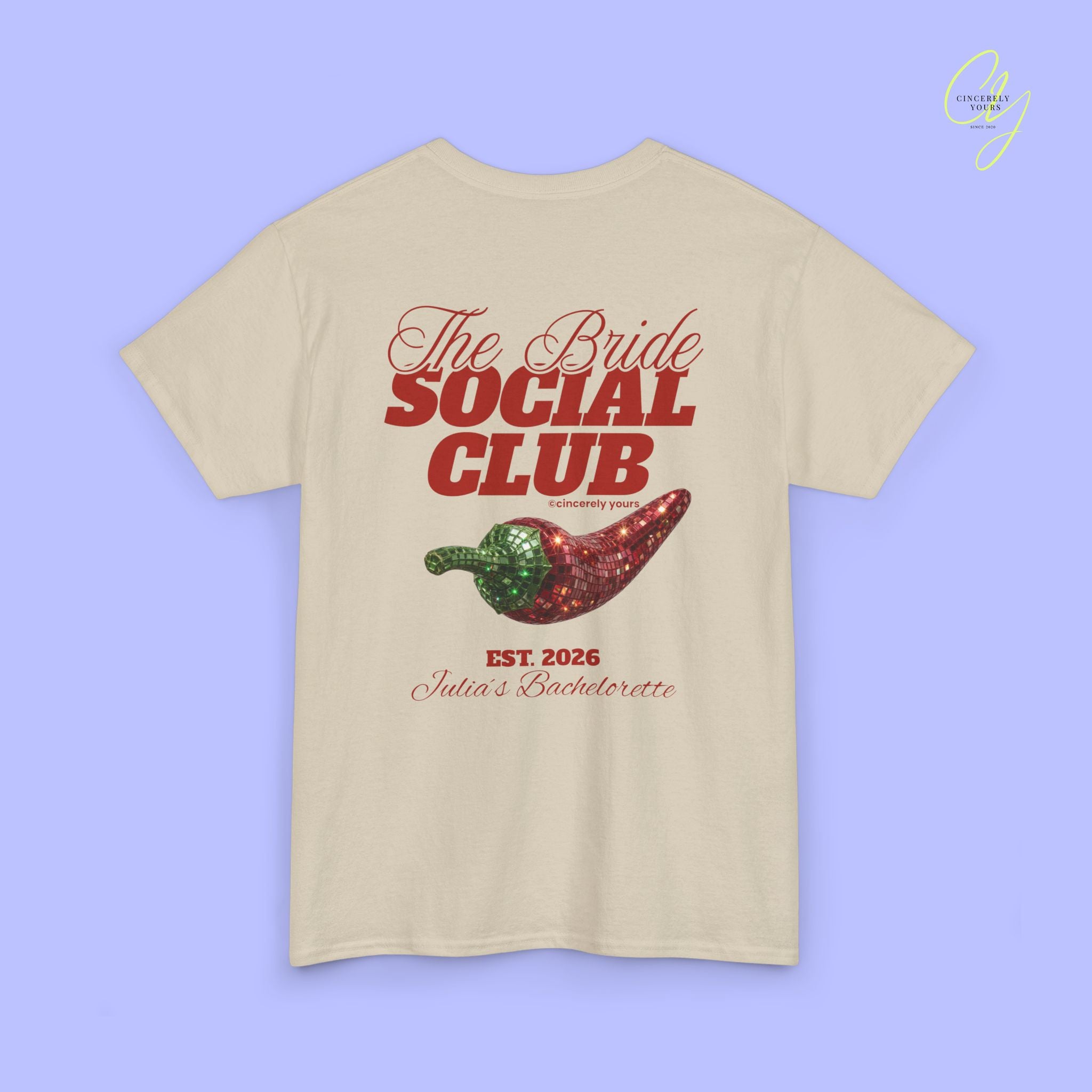 The Bride Social Club JGA Shirt Disco Chilli - Vintage Braut T-Shirt
