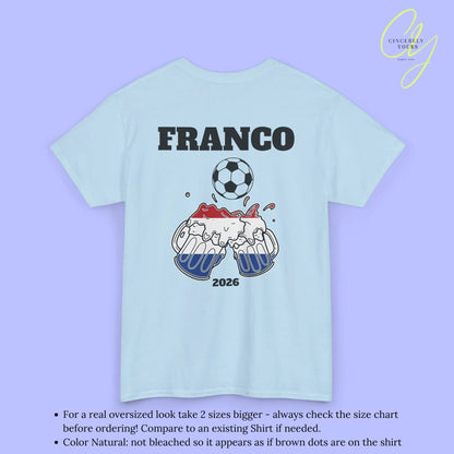 Personaliserter Name Fussball Shirt — Niederlande Flagge Bierkrug (Personalisierbar) Cincerely Yours