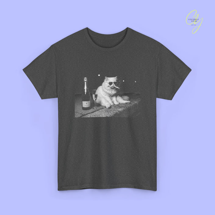 Cat Shirt | Bootleg cat smoking street