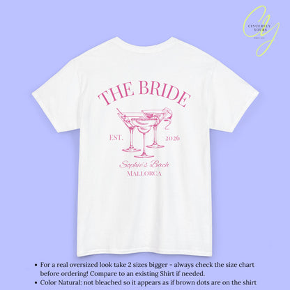 Old Money Bachelorette Shirt — Cocktail Hen Party Crew Shirt JGA Backprint only (Customizable)