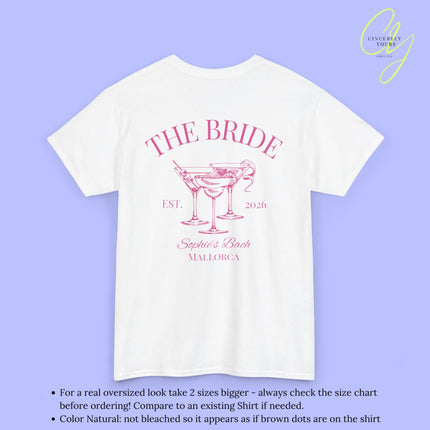 Old Money Bachelorette Shirt — Cocktail Hen Party Crew Shirt JGA Backprint only (Customizable)
