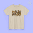 T-shirt Mallemaus Malle Maus Leo — Inscription Malle Maus Léopard (personnalisable)