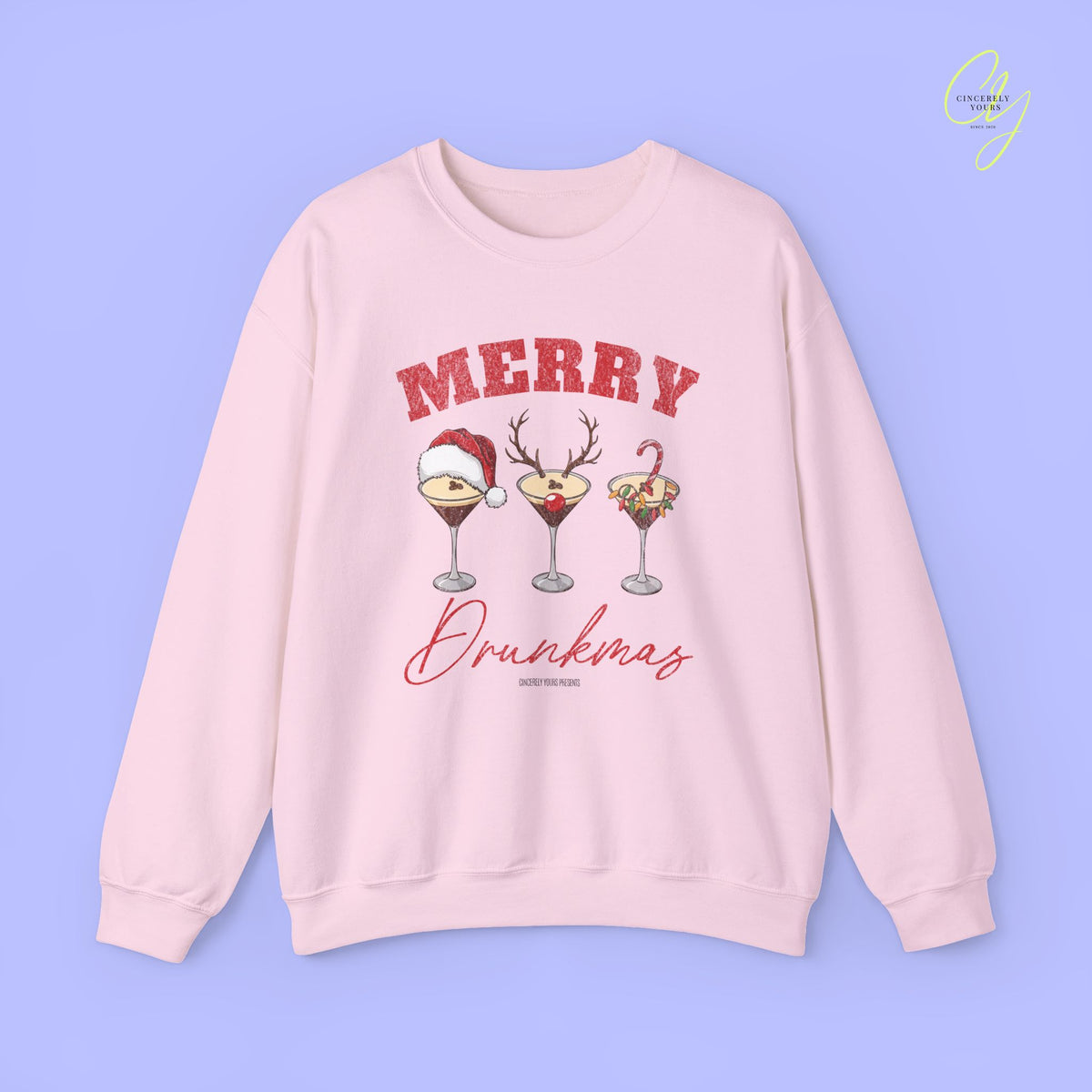 Christmas Sweatshirt | Merry Drunkmas Espresso Martini