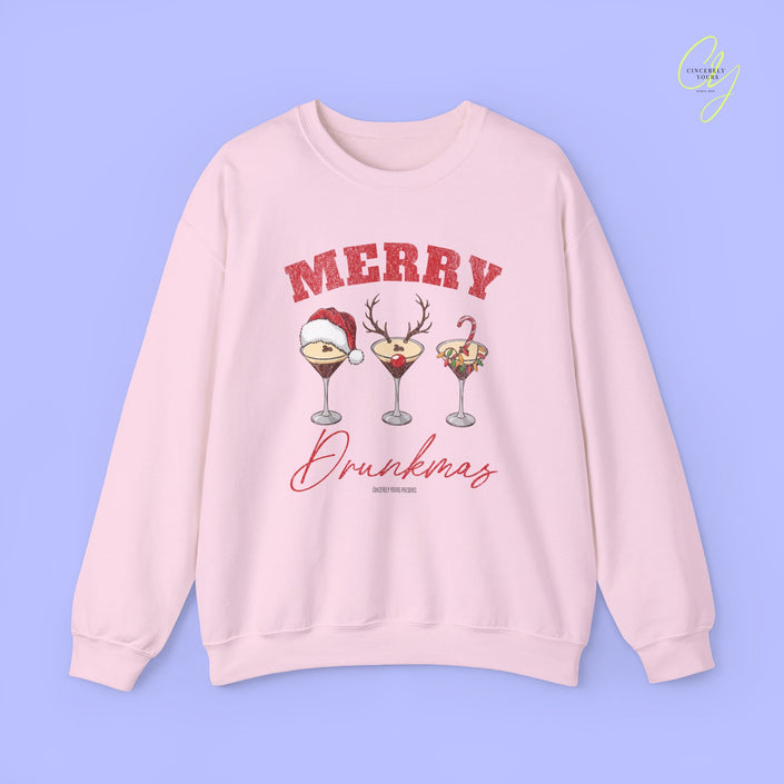 Christmas Sweatshirt | Merry Drunkmas Espresso Martini
