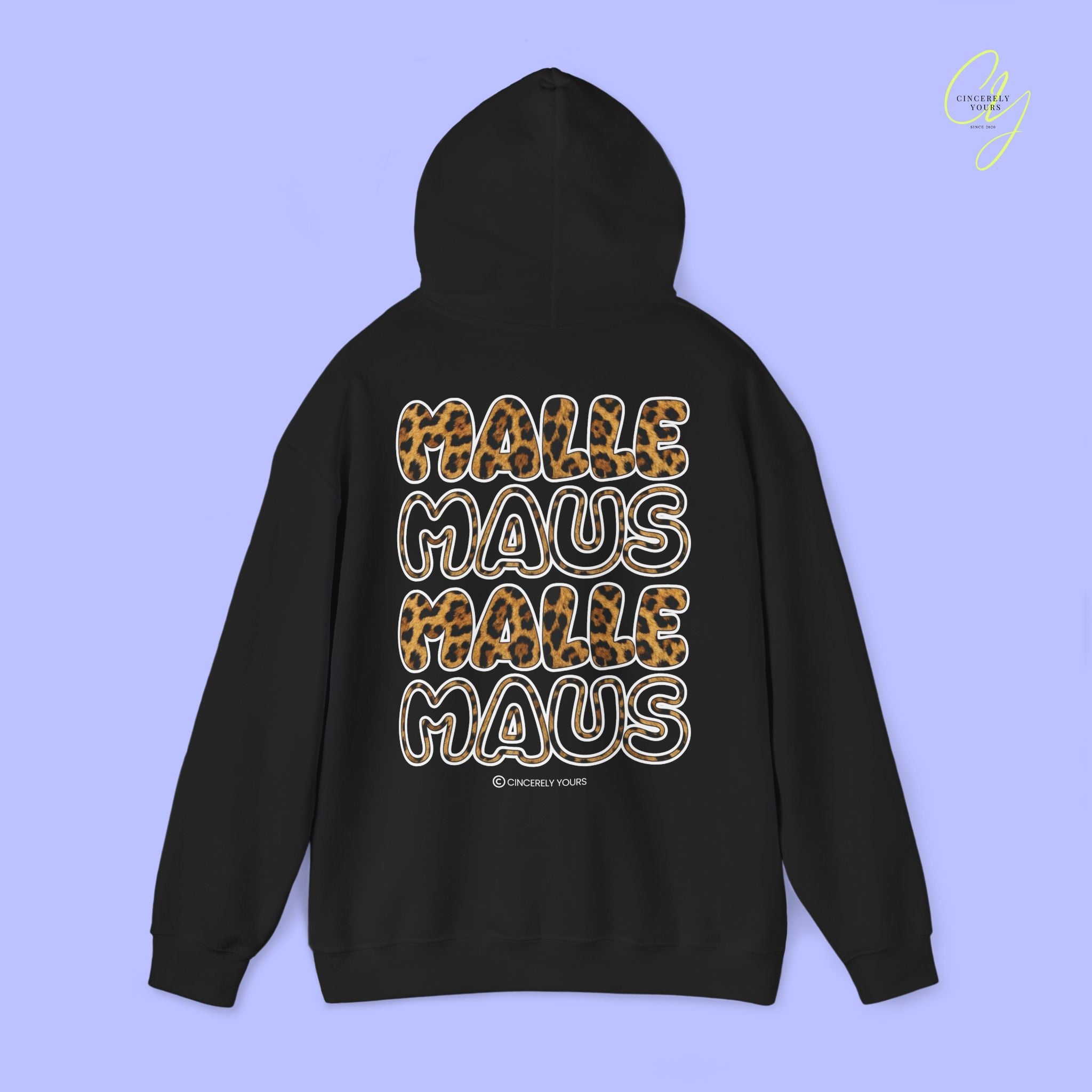 Mallemaus Hoodie Malle Maus Leopard— Malle Sweatshirt Traveloutfit (Personalisierbar)
