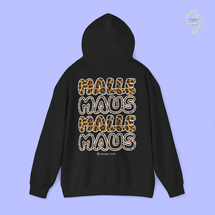 Mallemaus Hoodie Malle Maus Leopard— Malle Sweatshirt Traveloutfit (Personalisierbar)
