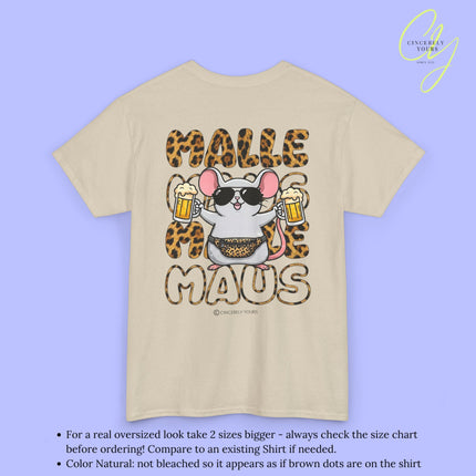 Mallemaus Shirt Malle Maus Leopard —  Leoparden Malle Maus OG Bierkrug (Customizable)