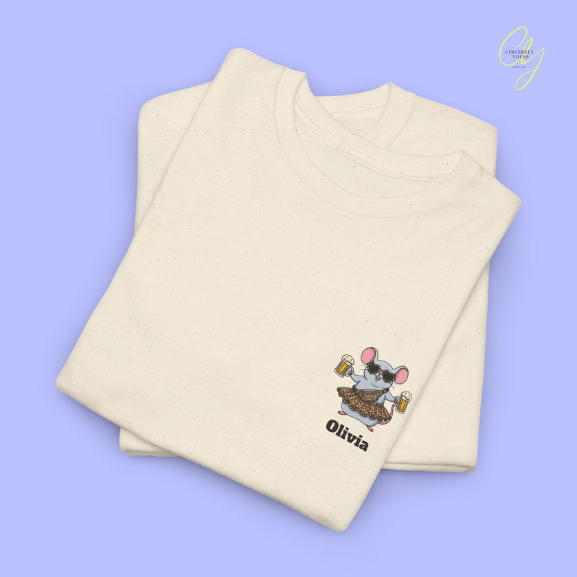 Mallemaus Shirt Malle Maus Leopard —  Leoparden Malle Maus Bierkrug (Customizable)