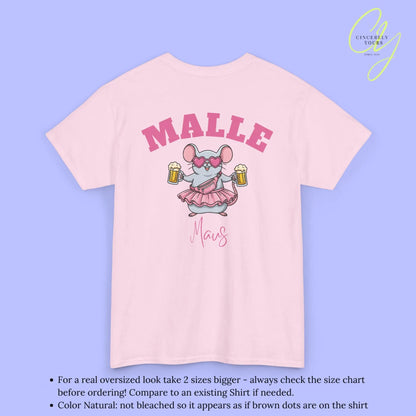 Malle Party Shirt — Malle Maus pinke Bauchtasche Bierkrüge (Customizable) Cincerely Yours