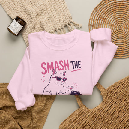 Feminist Cat Sweatshirt | Smash the Patriarchy