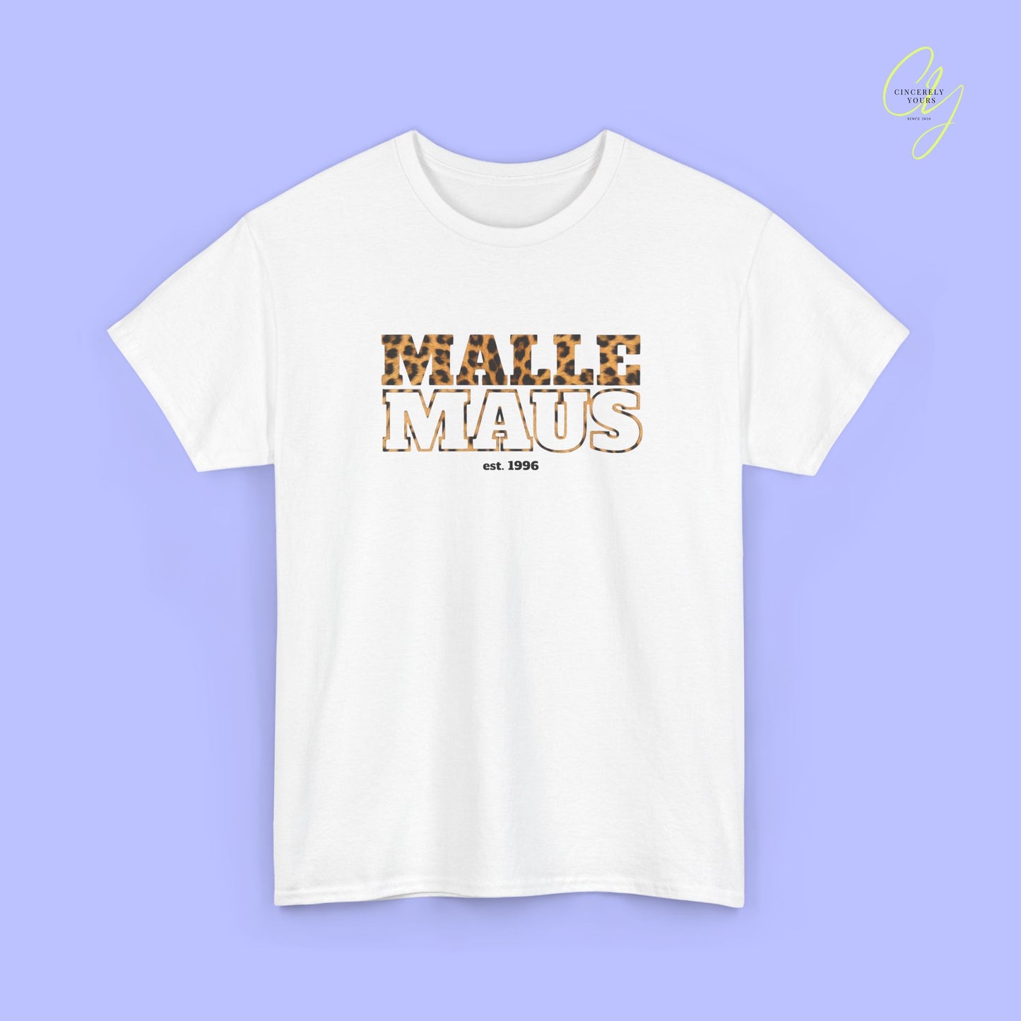 Mallemaus Shirt — Malle Maus Schriftzug Leopard (Customizable)