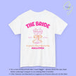 Coquette  Bachelorette Party Tee — The Bride Crew cherry bow Champagne (Customizable) Cincerely Yours