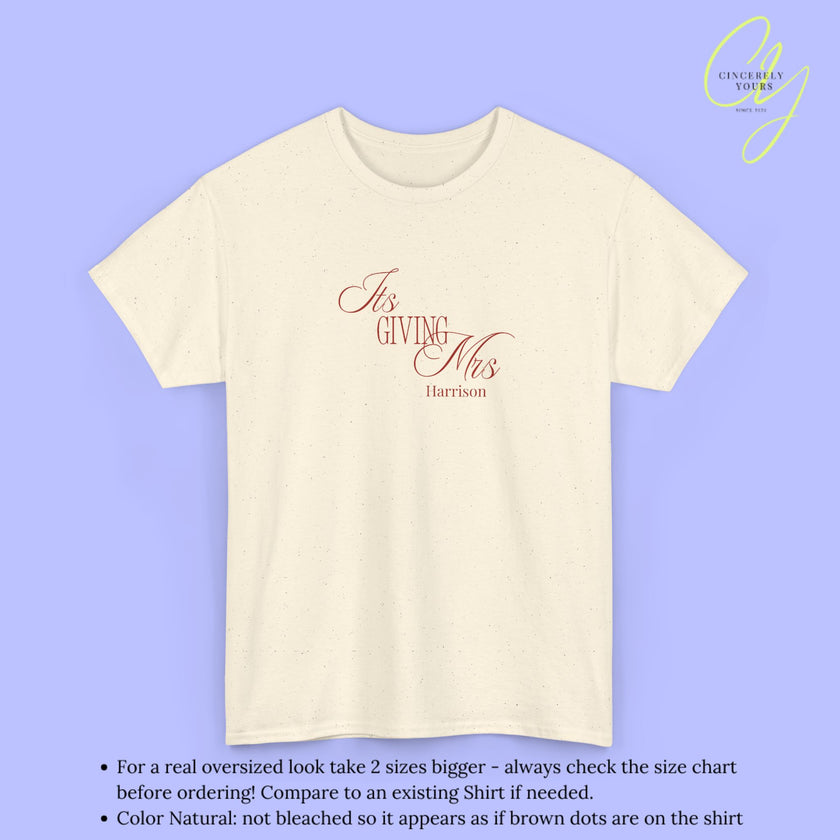 Bride Shirt | It's giving Mrs.