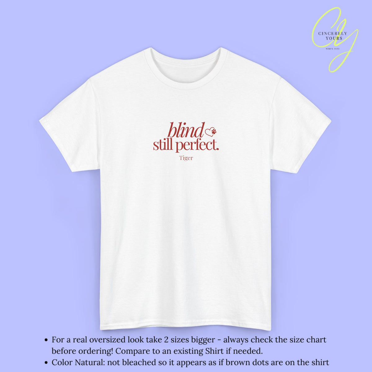 Cat Shirt | Blind still perfect