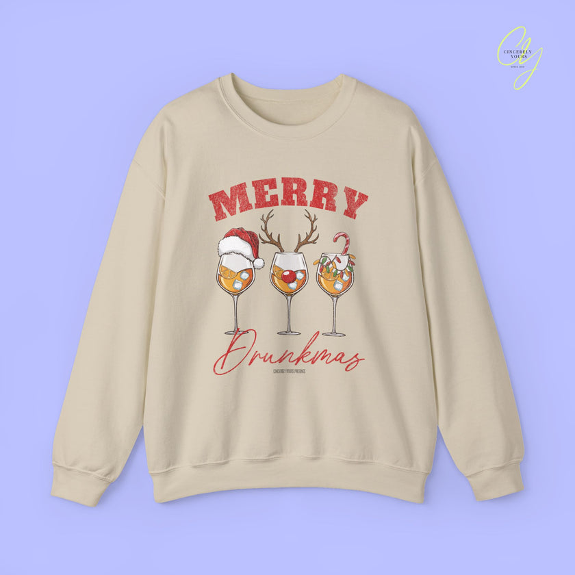 Christmas Sweatshirt | Merry Drunkmas Spritz
