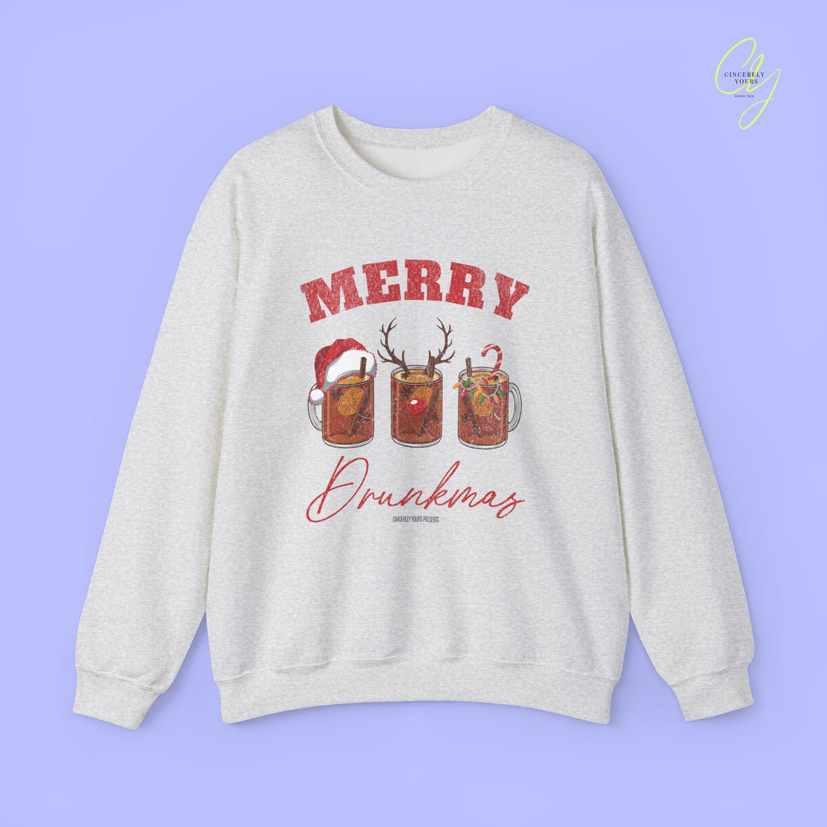 Christmas Sweatshirt | Merry Drunkmas Mulled Wine