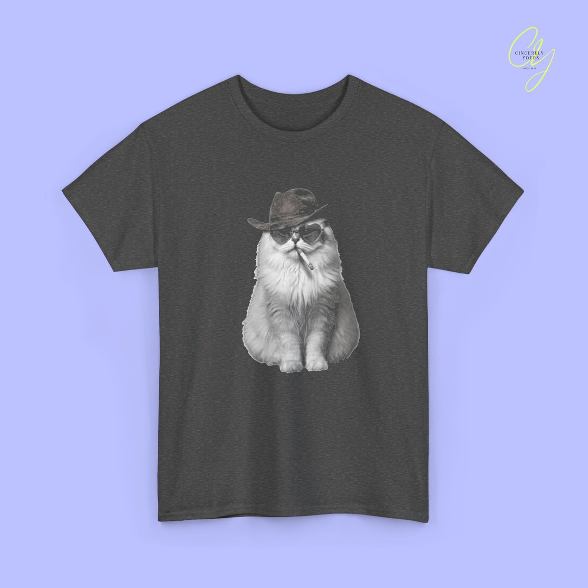 Cat Shirt | Bootleg cat cowboy smoking