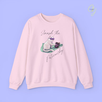 Cat Sweatshirt | Smash The Patriarchy