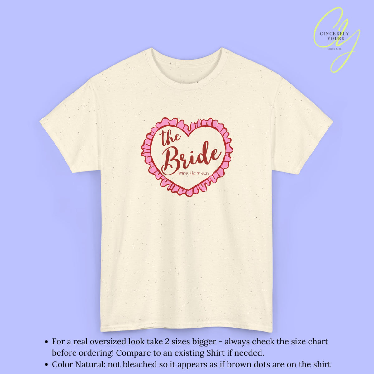 Bridal Shirt | The Bride coquette heart