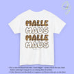 Mallemaus Shirt — Malle Maus Lettering Leopard Backprint Malle Shirt (Customizable)