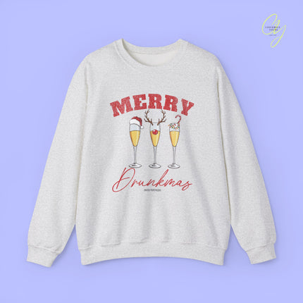 Christmas Sweatshirt | Merry Drunkmas Prosecco