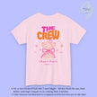 Coquette Bachelorette Party Tee — The Bride Crew Cherry Bow Champagne (Customizable)