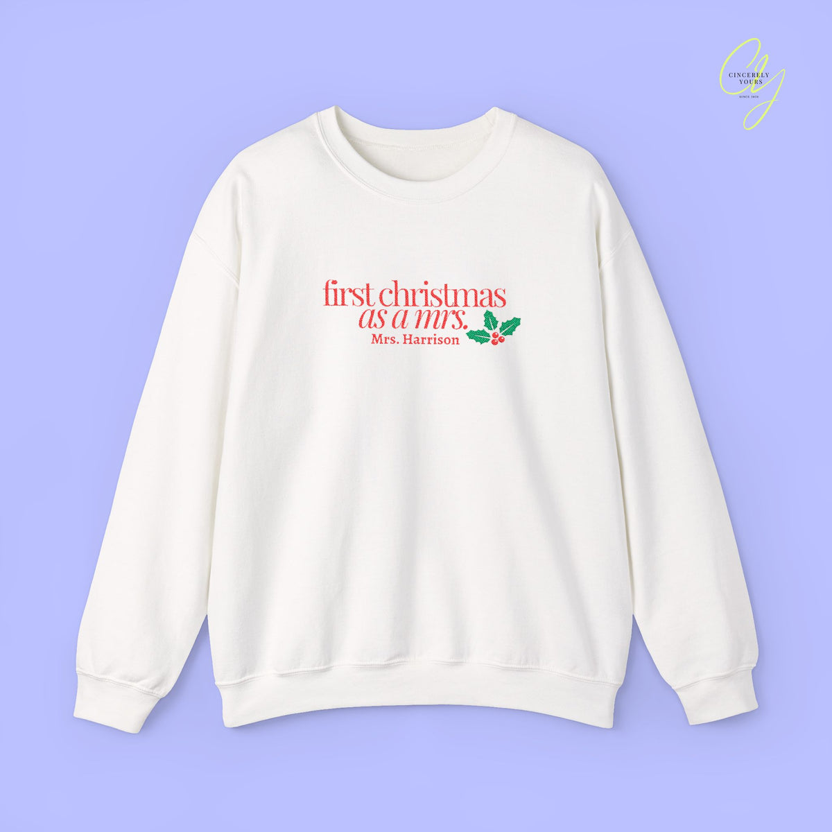 Bride Sweatshirt | BESTICKT first christmas as a mrs
