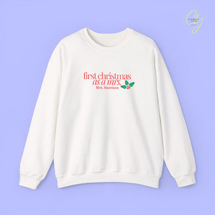 Bride Sweatshirt | BESTICKT first christmas as a mrs